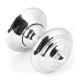 Elmore Door Knob Set - Polished Chrome Finish