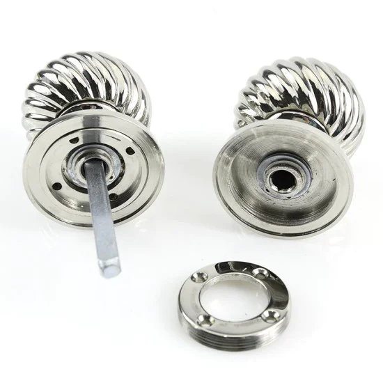 Nickel Spiral Door Knobs