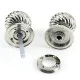 Nickel Spiral Door Knobs