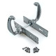 Kirkpatrick 2439 Rustic Lever Door Handle - Pewter Finish