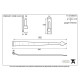Traditional Blacksmith Arrow Head Door Hinges - Hook and Band Cranked