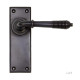Reeded Lever Door Handle - Aged Bronze