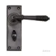 Reeded Lever Door Handle - Aged Bronze