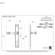 Reeded Slimline Sprung Lever Espagnolette - Polished Chrome