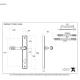 Reeded Slimline Sprung Lever Espagnolette - Polished Chrome