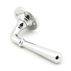 Newbury Lever on Rose Set - Polished Chrome