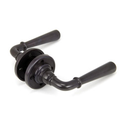 Newbury Lever on Rose Set - Aged Bronze