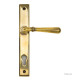 Newbury Slimline Sprung Lever Espagnolette - Aged Brass