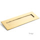 Aged Brass Letter Plate