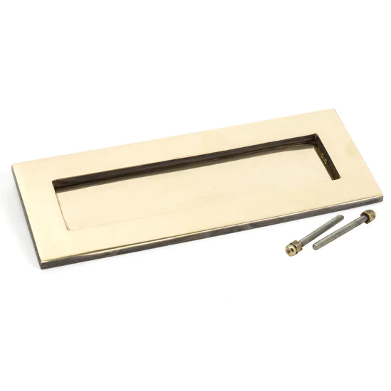 Aged Brass Letter Plate