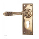 Reeded Lever - Polished Bronze