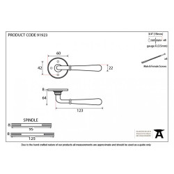 Newbury Lever on Rose Set - Polished Bronze