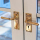 Newbury Lever - Polished Bronze