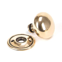 Polished Bronze Mushroom Knob Set