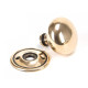 Polished Bronze Mushroom Knob Set