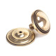 Period Art Deco Centre Door Knob - Polished Bronze