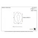 Polished Bronze Oval Euro Escutcheon