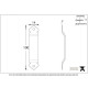 Blacksmith External Beeswax Gothic Thumb Latch Staple
