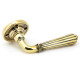 Hinton Lever on Rose Set - Aged Brass