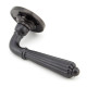 Hinton Lever on Rose Set - Aged Bronze