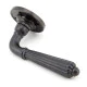 Hinton Lever on Rose Set - Aged Bronze