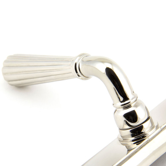 Hinton Slimline Sprung Lever Espagnolette - Polished Nickel