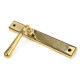 Newbury Slimline Sprung Lever Latch Set - Aged Brass