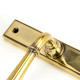 Newbury Slimline Sprung Lever Latch Set - Aged Brass