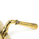 Newbury Slimline Sprung Lever Latch Set - Aged Brass
