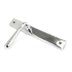 Newbury Slimline Sprung Lever Latch Set - Polished Chrome