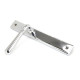 Newbury Slimline Sprung Lever Latch Set - Polished Chrome