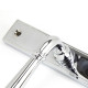 Newbury Slimline Sprung Lever Latch Set - Polished Chrome