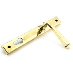 Avon Slimline Sprung Lever Espagnolette - Aged Brass