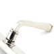 Avon Slimline Sprung Lever Latch Set - Polished Nickel