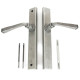 Blacksmith Pewter Patina Avon Slimline Sprung Lever Latch Set