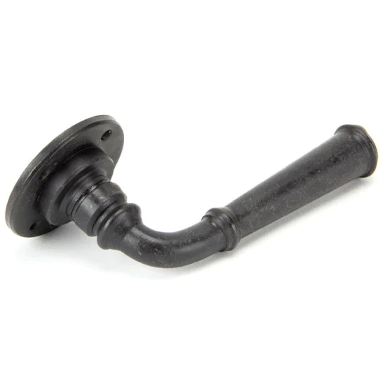 Blacksmith External Beeswax Regency Lever Door Handle on Rose Set - Unsprung