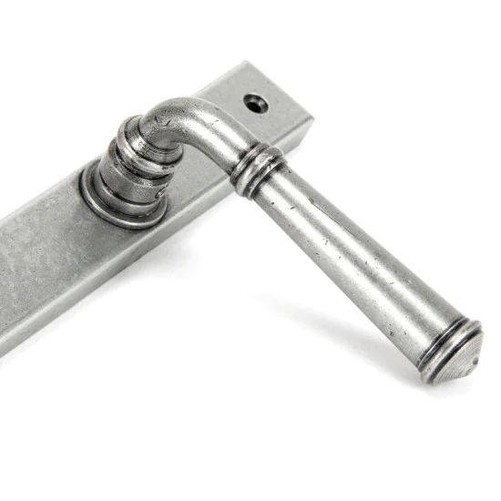 Blacksmith Pewter Patina Regency Slimline Sprung Lever Latch Set