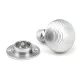 Satin Chrome Beehive Door Knobs