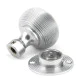 Satin Chrome Beehive Door Knobs