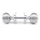 Satin Chrome Beehive Door Knobs