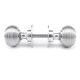 Satin Chrome Beehive Door Knobs