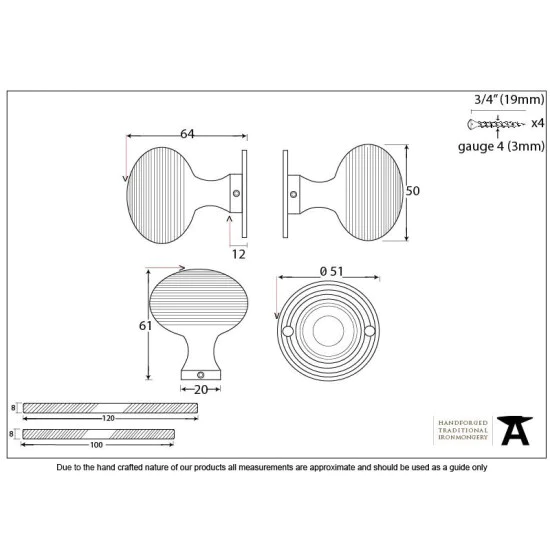 Satin Chrome Beehive Door Knobs