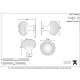 Satin Chrome Beehive Door Knobs