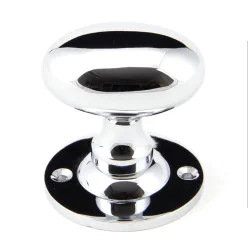 Polished Chrome Oval Knob Set