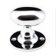 Polished Chrome Oval Knob Set