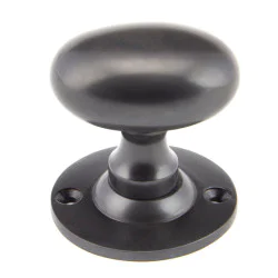 Aged Bronze Oval Knob Set