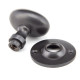 Aged Bronze Oval Knob Set