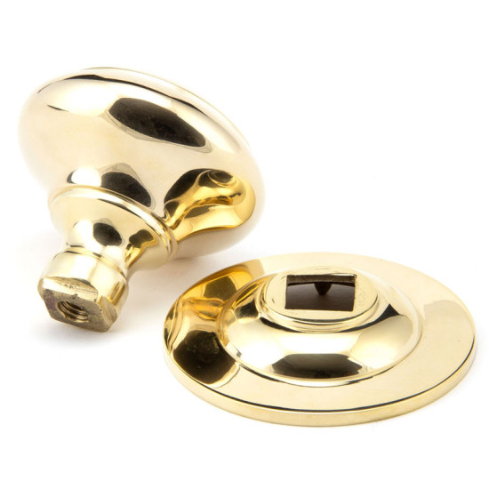 Centre Door Knob - Polished Brass Finish