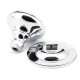 Centre Door Knob - Polished Chrome Finish