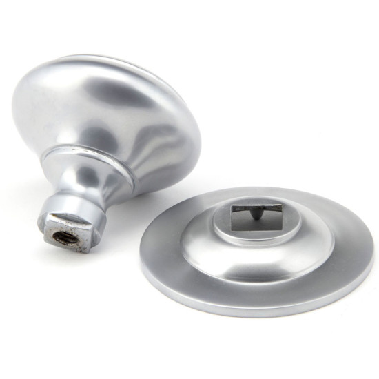 Centre Door Knob - Satin Chrome Finish